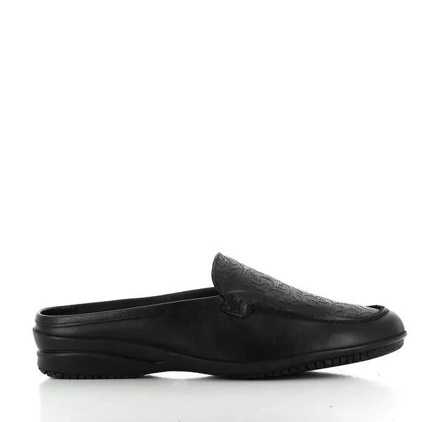 24 Hrs 23550 Black Slide-On Loafers