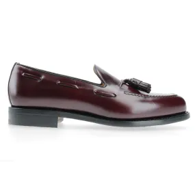8491 - Bordeaux Polished Leather Tassel Loafer