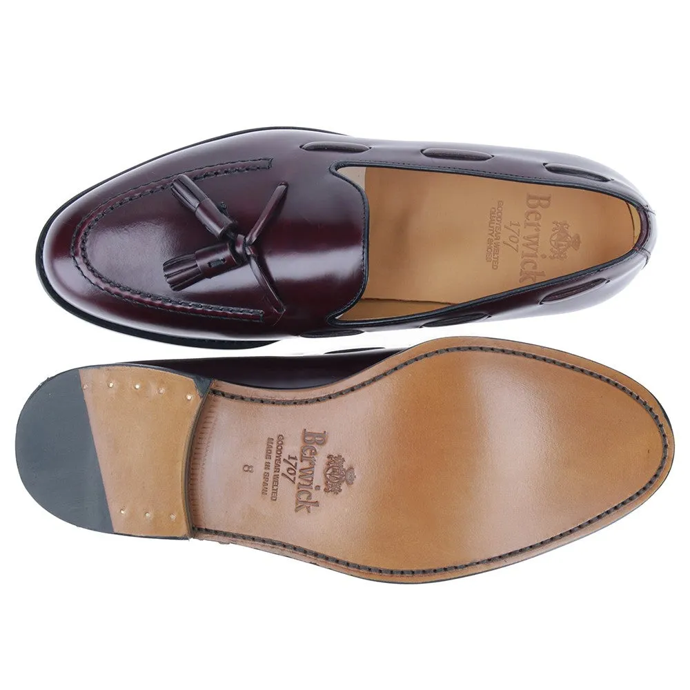 8491 - Bordeaux Polished Leather Tassel Loafer