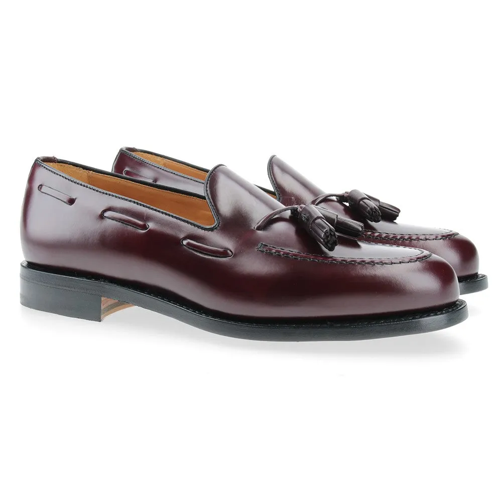 8491 - Bordeaux Polished Leather Tassel Loafer