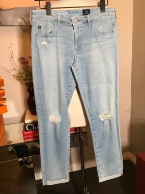 Adriano Goldschmed Size 29 The Stilt Roll-Up Blue Jeans 2400-316-31020