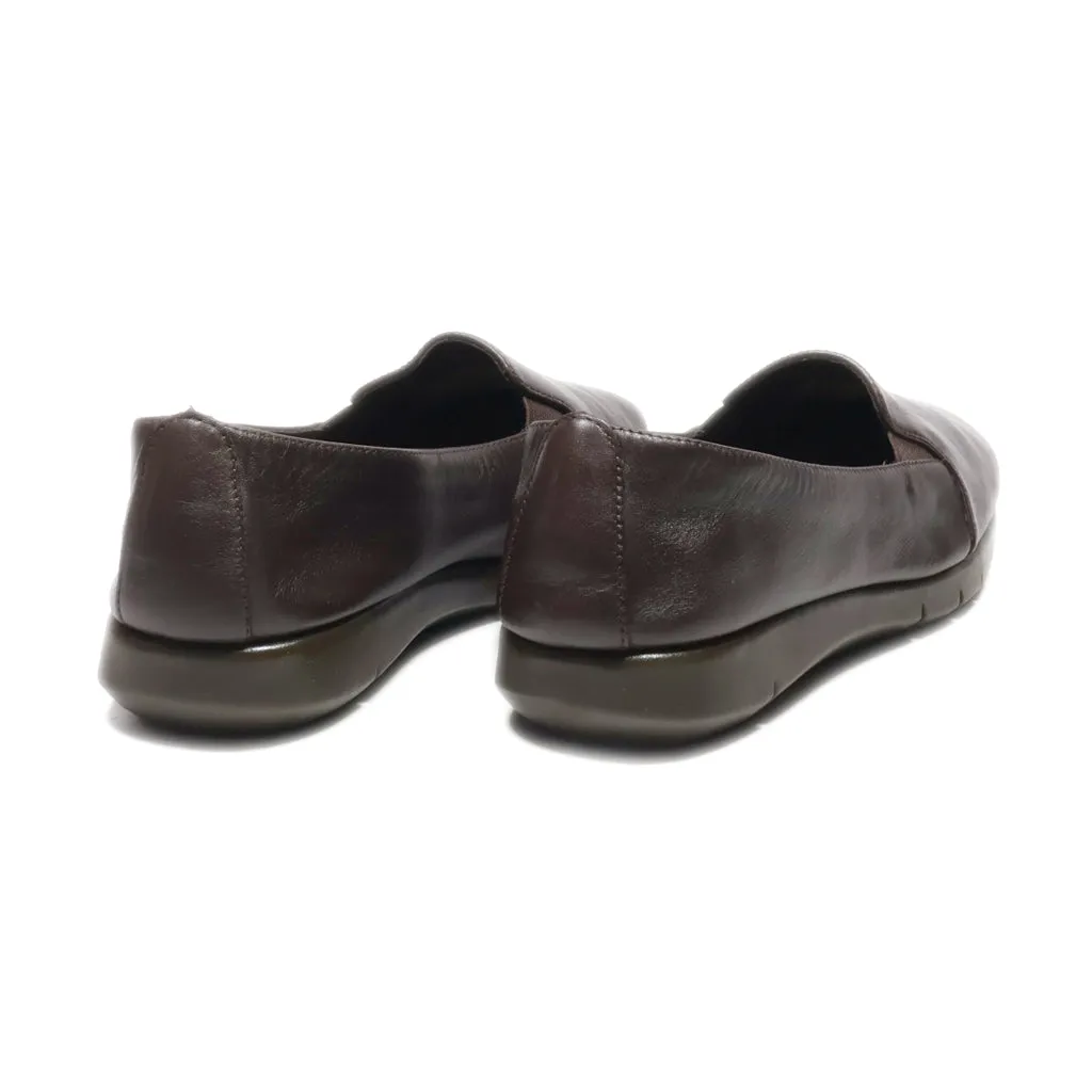 Aerosoles Loafers Leather Brown Colour For Women