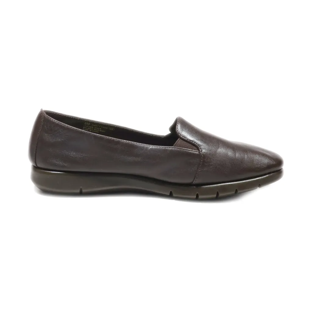 Aerosoles Loafers Leather Brown Colour For Women