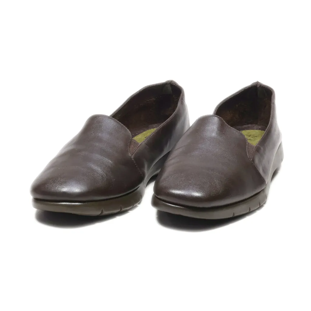 Aerosoles Loafers Leather Brown Colour For Women