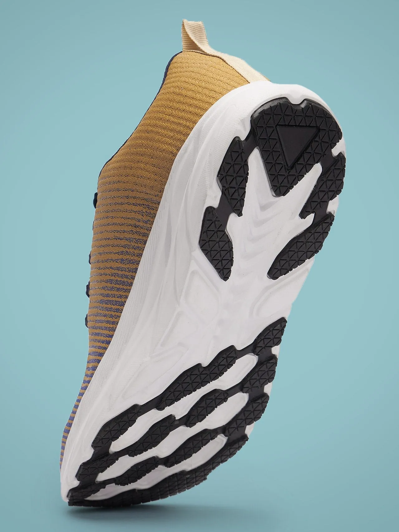 Avant Men's Matrix Running Shoes-Gold/Blue