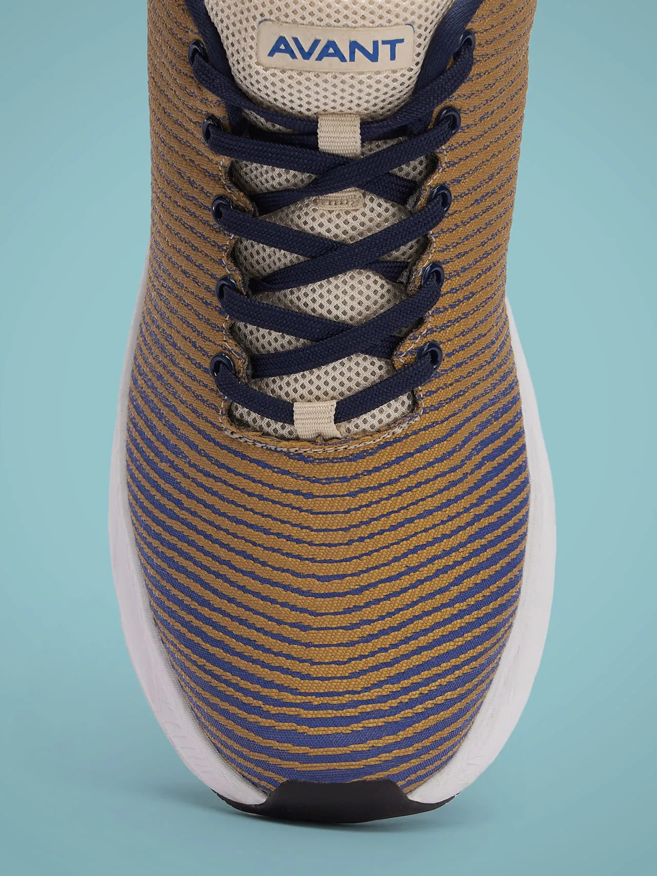 Avant Men's Matrix Running Shoes-Gold/Blue