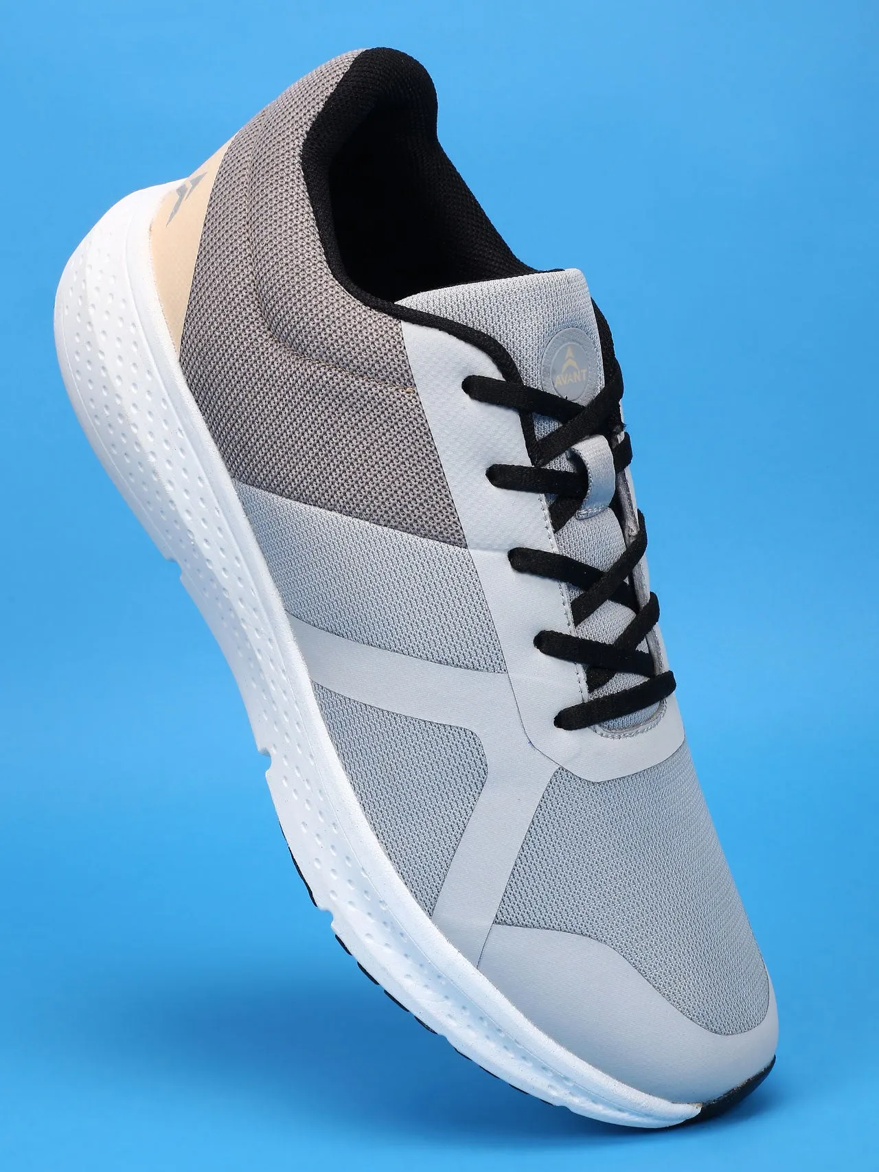 Avant Men's StrideX Running Shoes - Lt Grey/Peach
