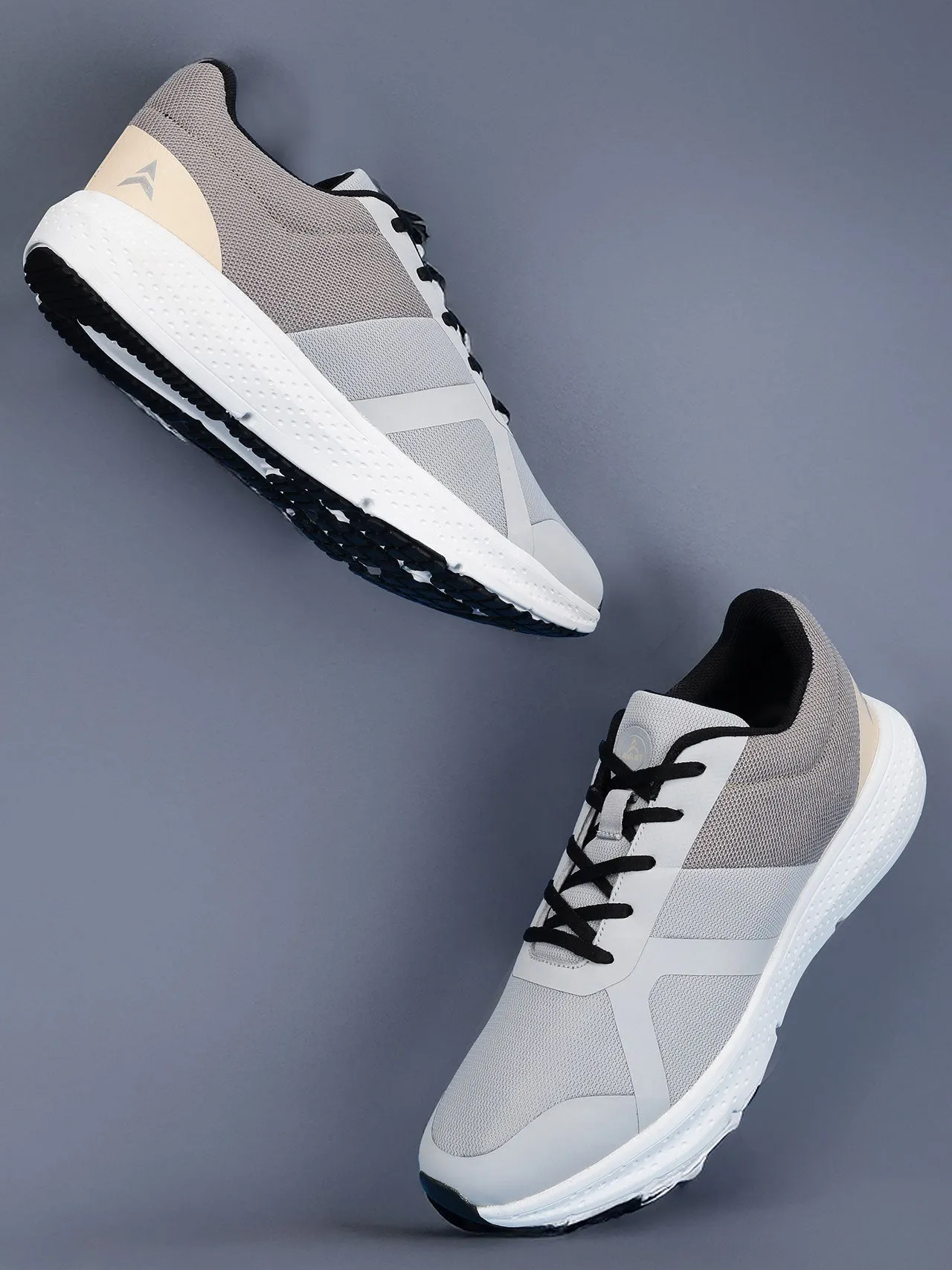 Avant Men's StrideX Running Shoes - Lt Grey/Peach
