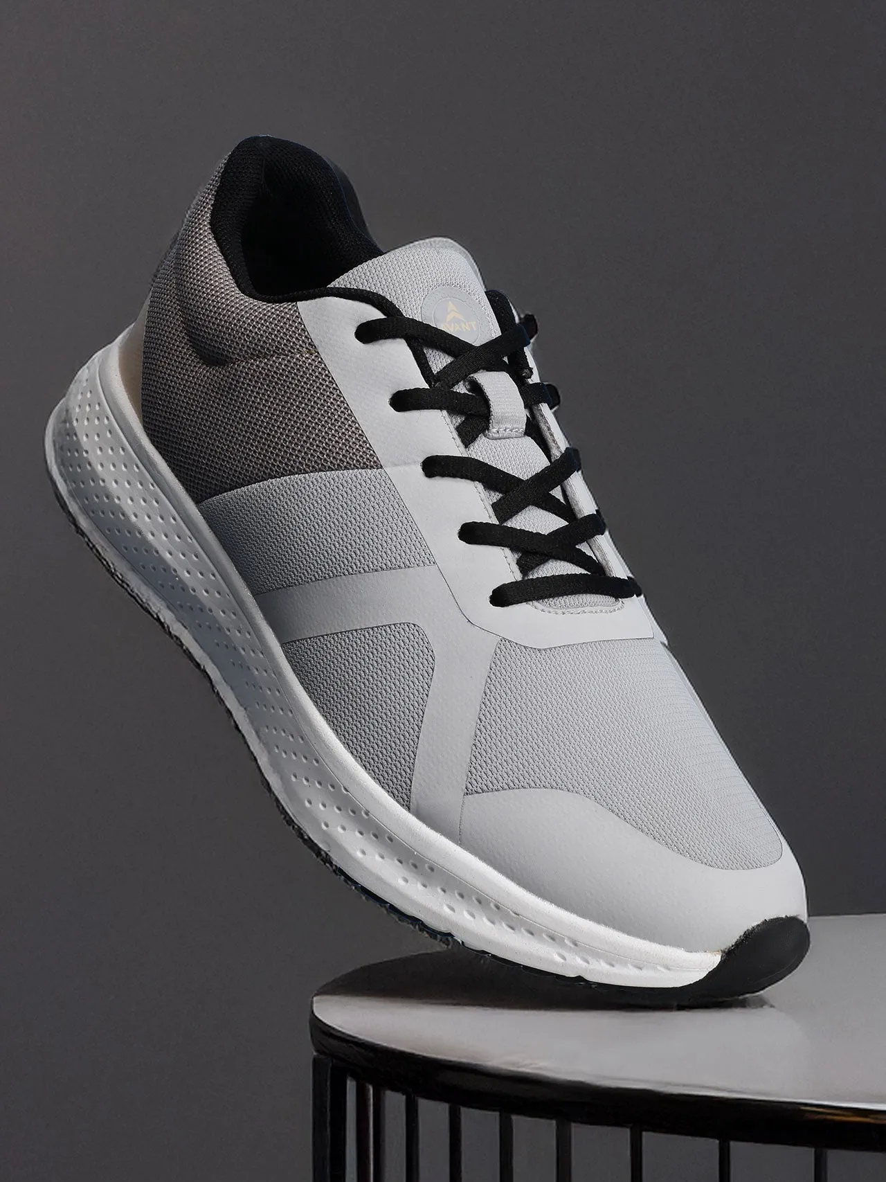 Avant Men's StrideX Running Shoes - Lt Grey/Peach