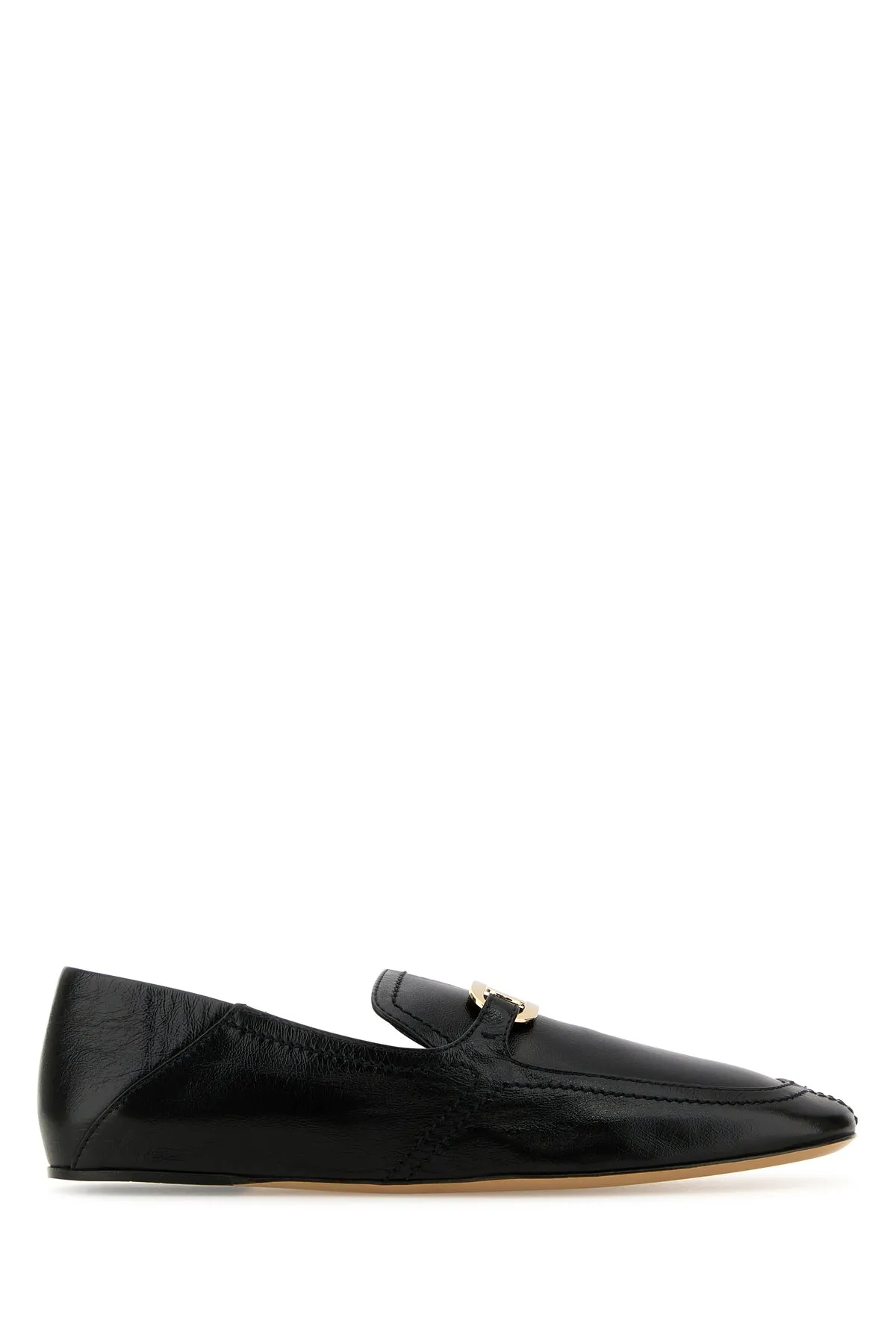 Black leather Elaine loafers