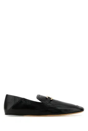 Black leather Elaine loafers