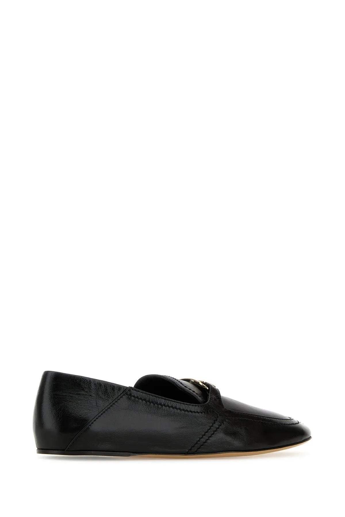 Black leather Elaine loafers