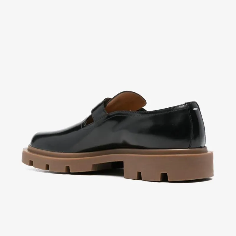 Black Patent Leather Buckled Shoes