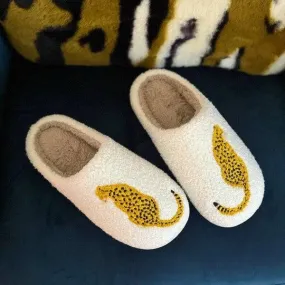 Cheetah Lounge Slippers - Stylish & Comfortable