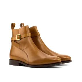 Cognac Calf Leather Jodhpur Boots