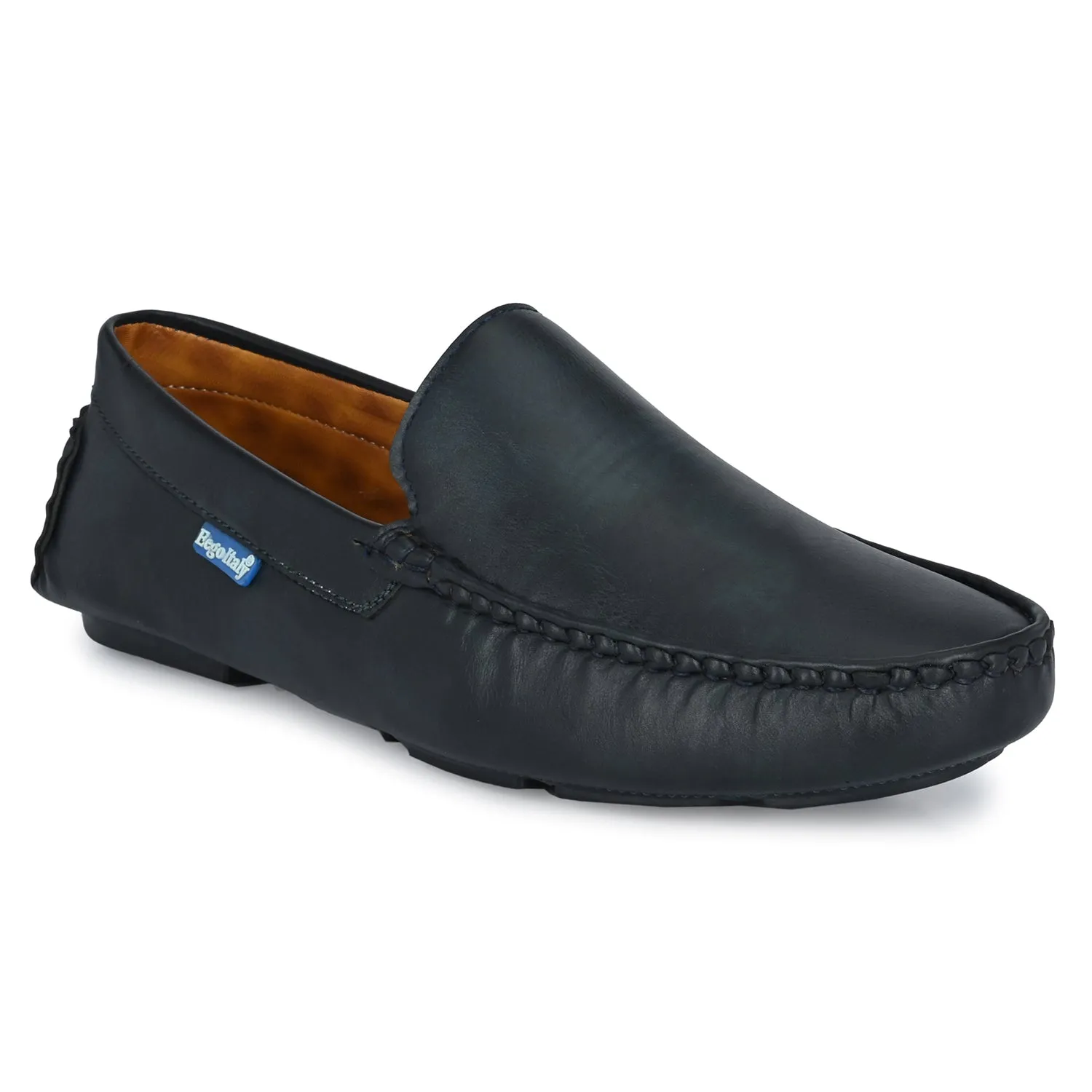 Eego Italy Plus Size Loafers GT-11-BLUE