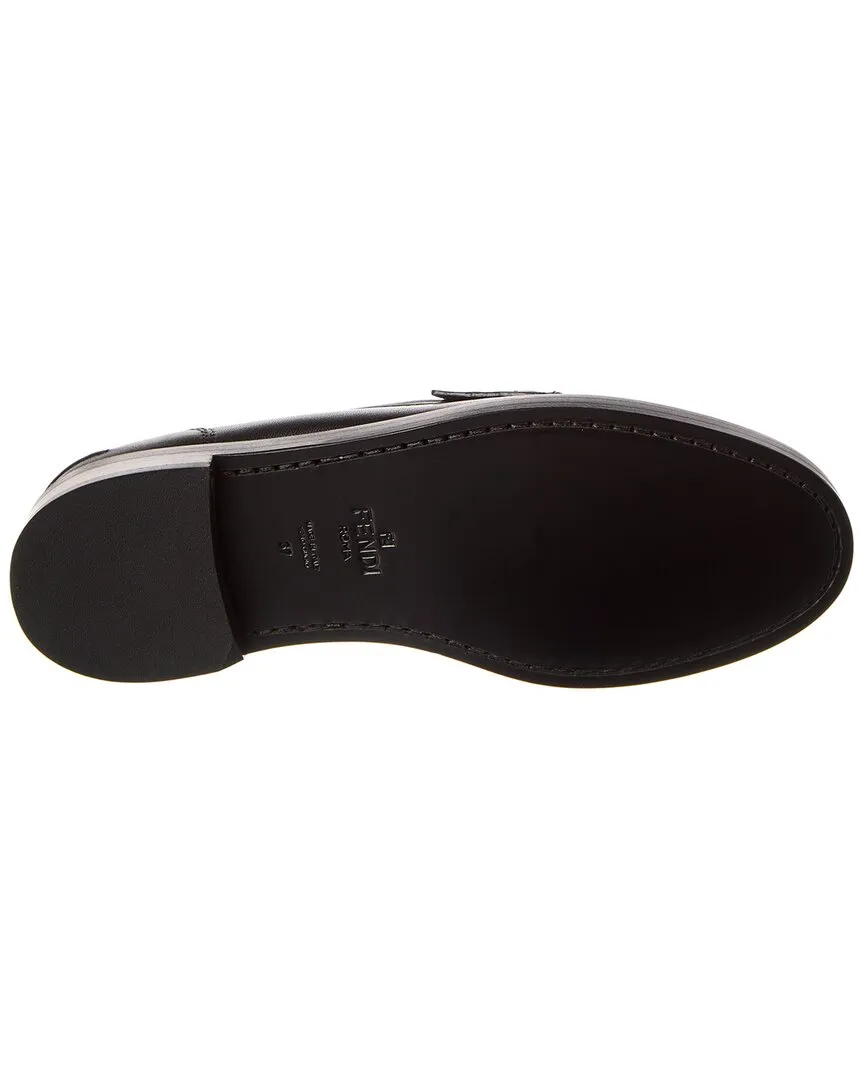 FENDI Baguette Leather Loafer