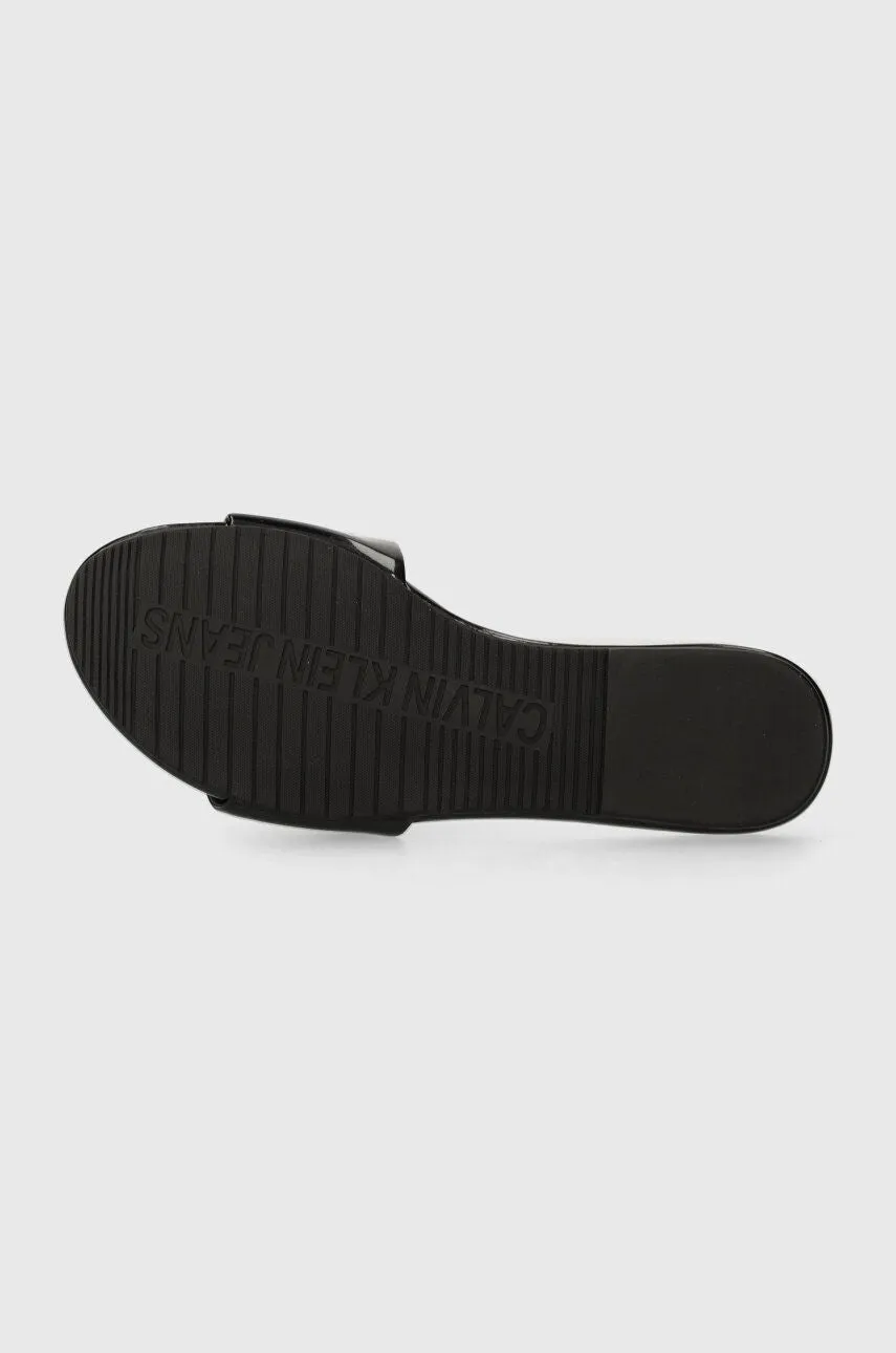 Flat Sandal Slide Mg Met