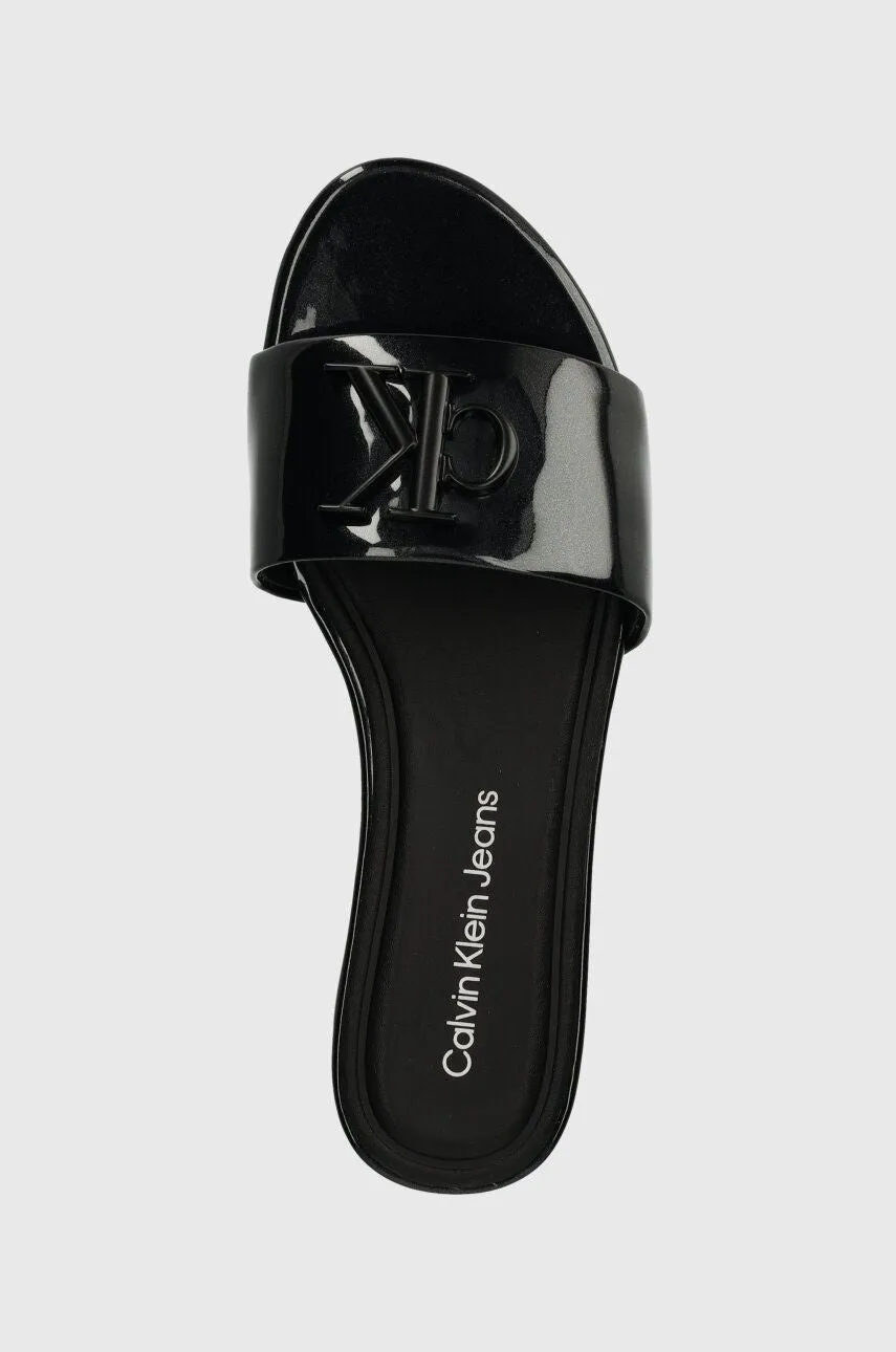 Flat Sandal Slide Mg Met