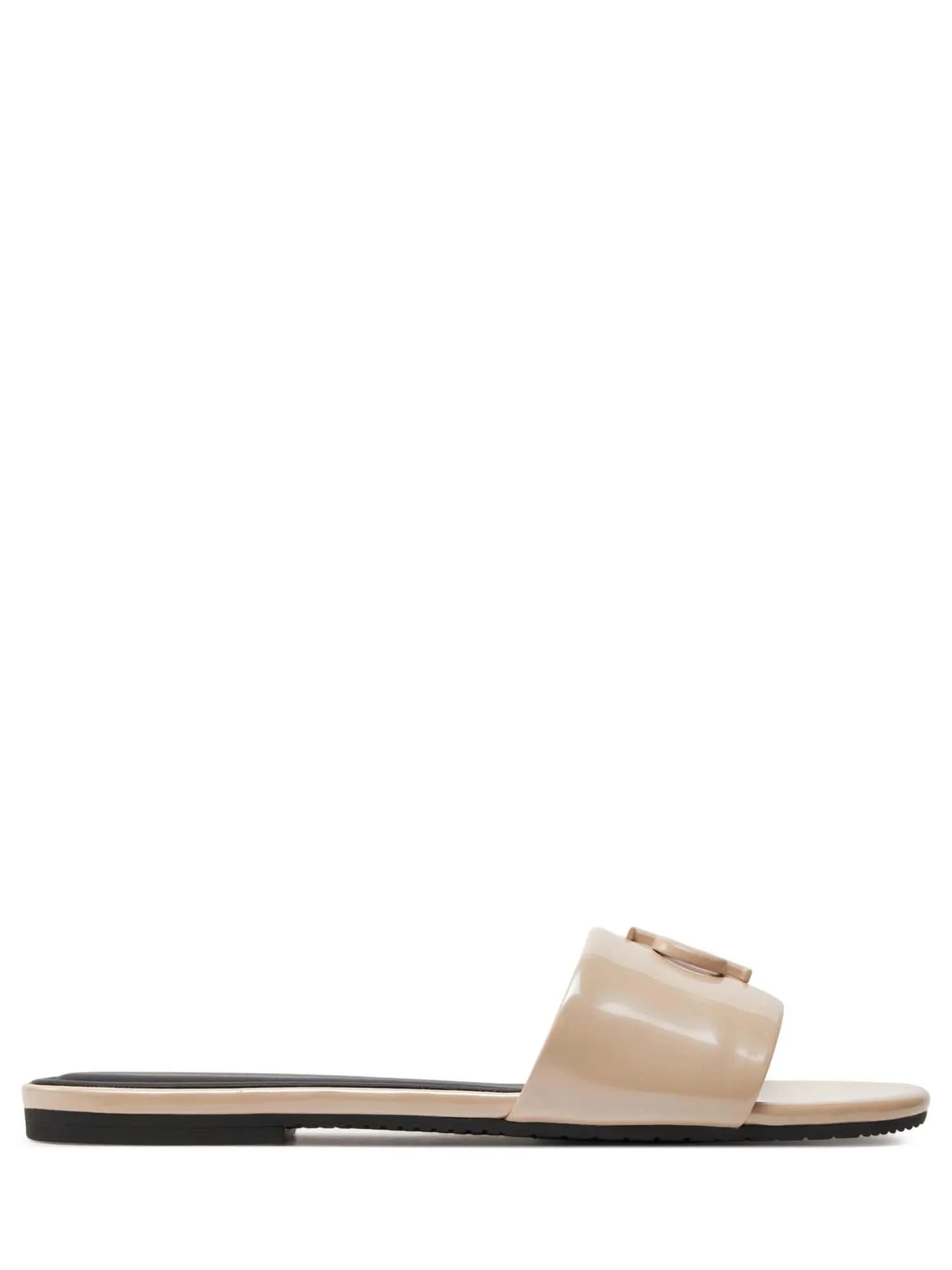 Flat Sandal Slide Mg Met