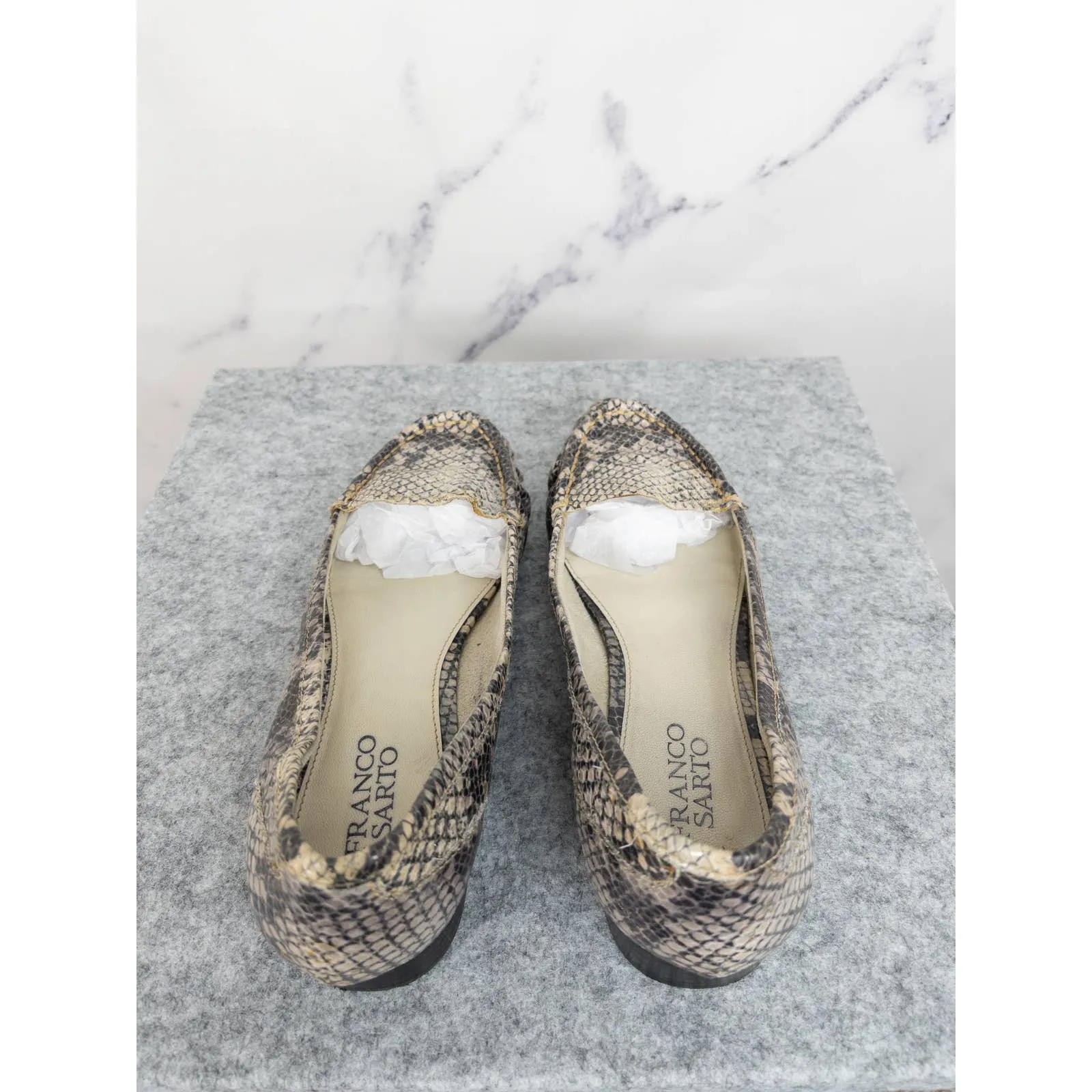 Franco Sarto | Tremor Snake Loafers | Size 7.5
