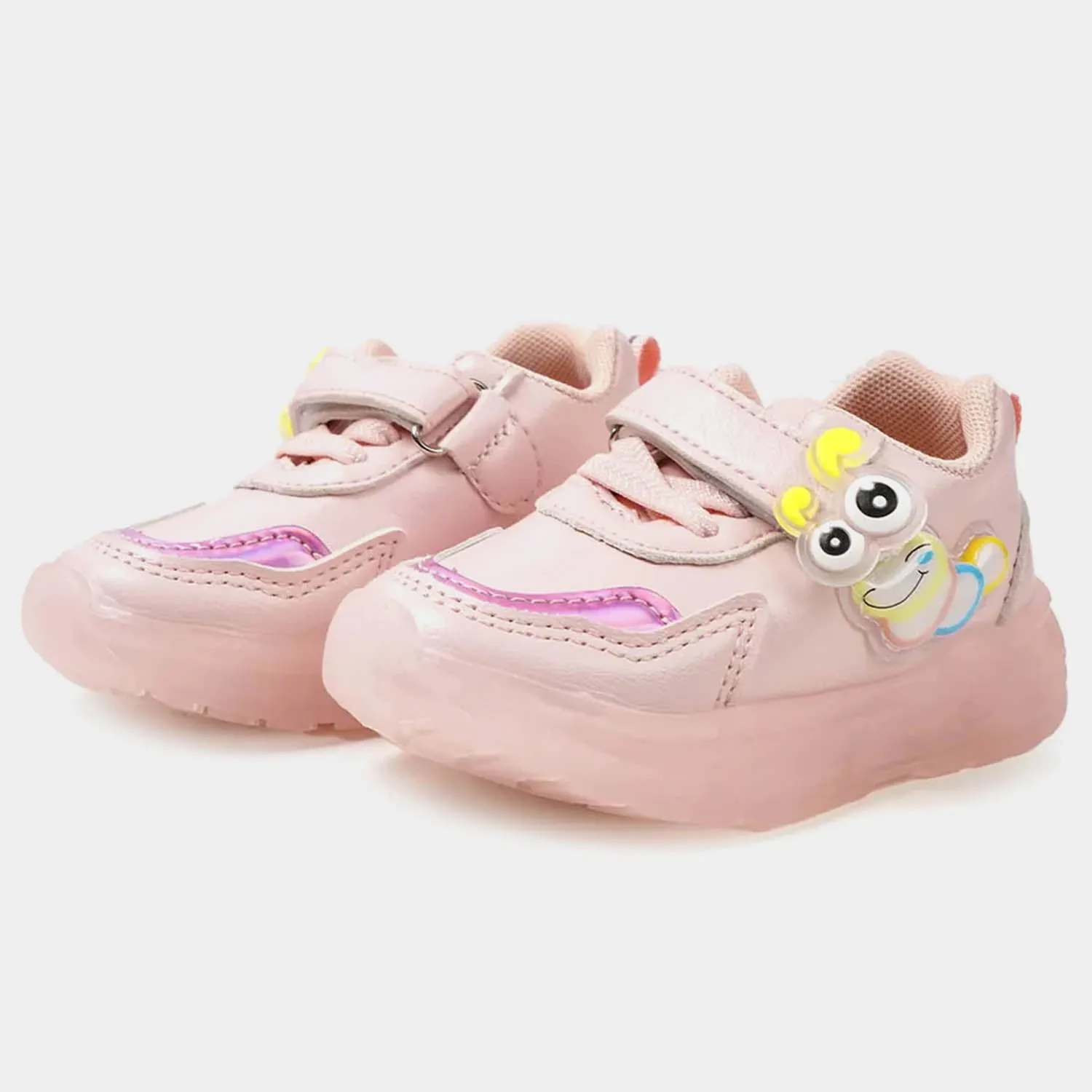 Girls Joggers With Light Effect | Pink
