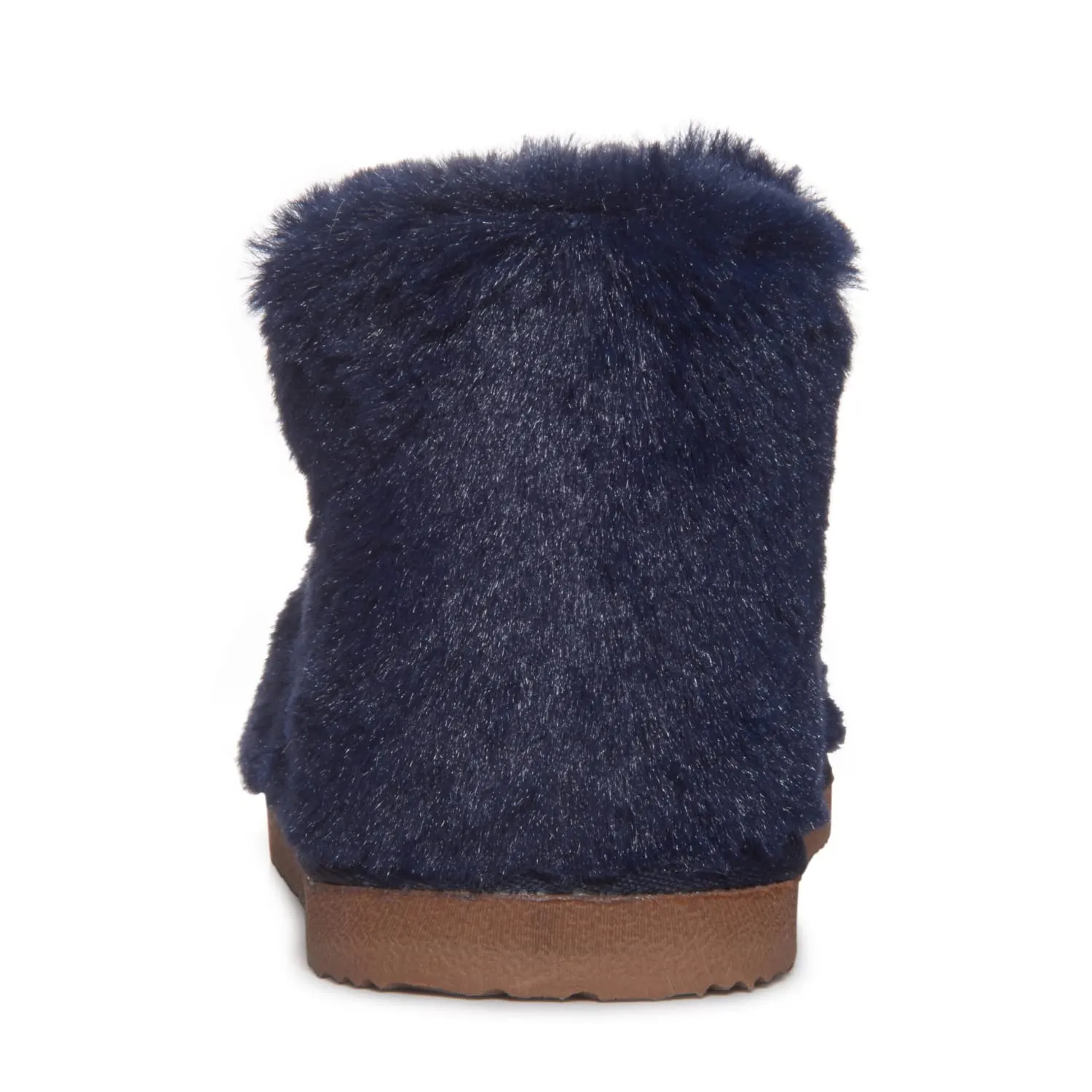 Lucky Brand Girls Plush Bootie Slippers, Fuzzy Rubber Sole Bedroom Slipper Booties, Little Kids Cozy Fluffy House Shoes Boots
