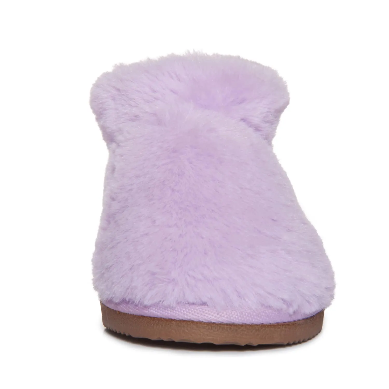 Lucky Brand Girls Plush Bootie Slippers, Fuzzy Rubber Sole Bedroom Slipper Booties, Little Kids Cozy Fluffy House Shoes Boots