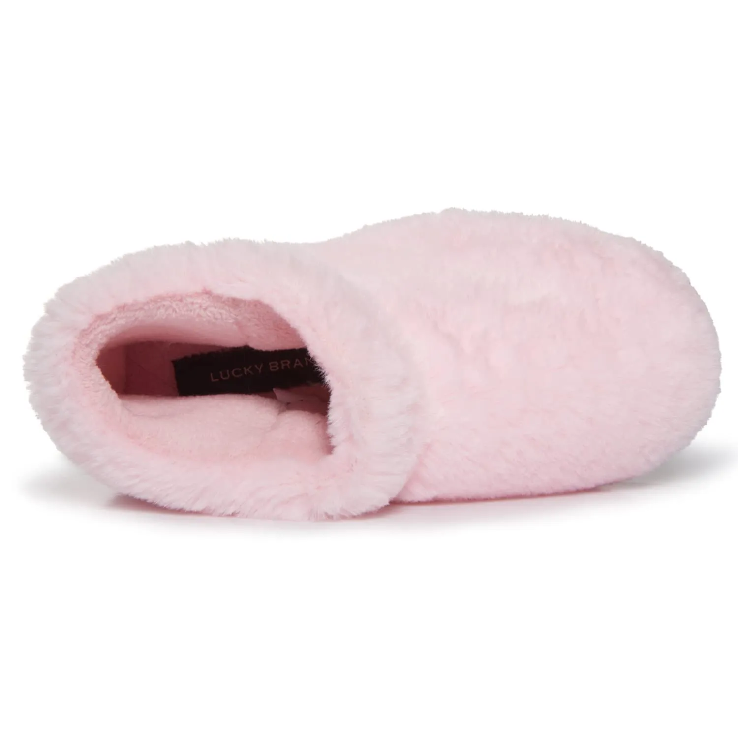 Lucky Brand Girls Plush Bootie Slippers, Fuzzy Rubber Sole Bedroom Slipper Booties, Little Kids Cozy Fluffy House Shoes Boots
