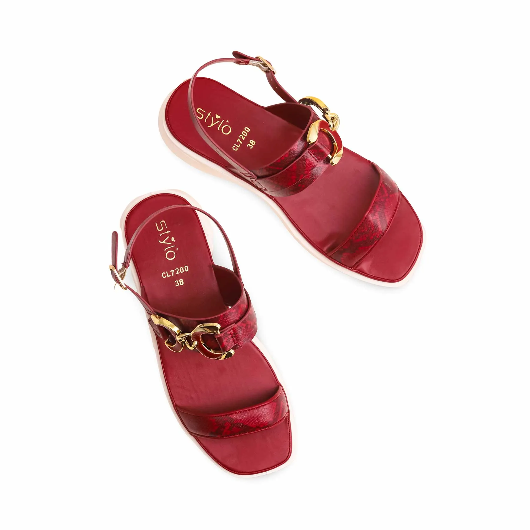 Maroon Casual Sandal CL7200
