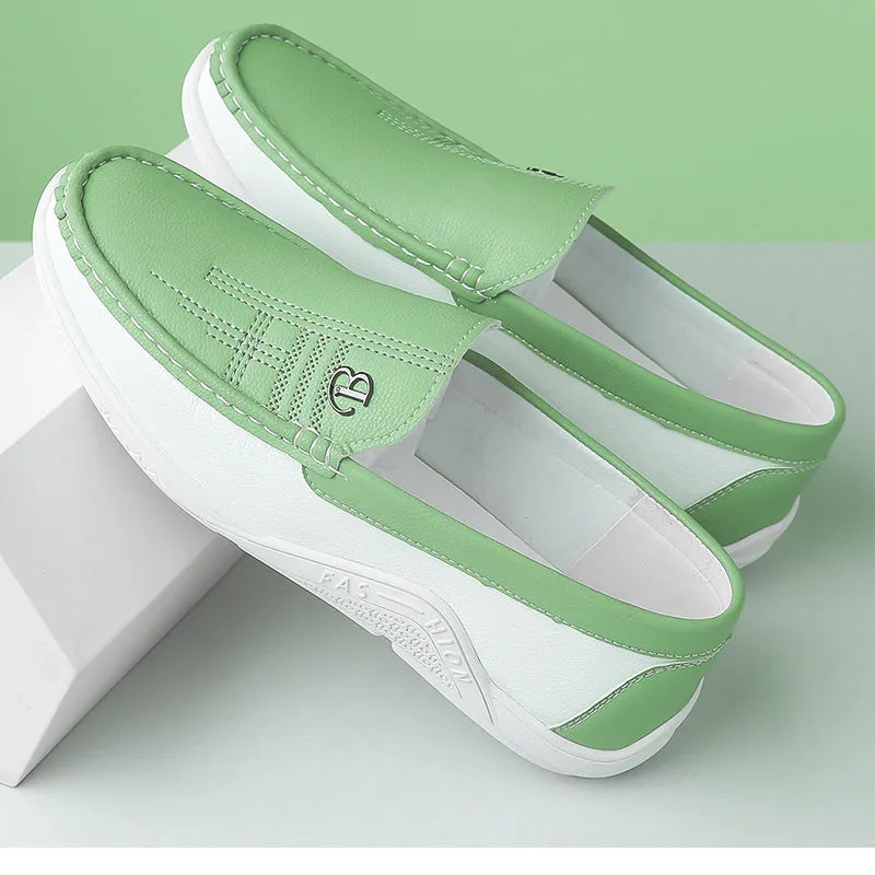 Stylish summer macaron loafers