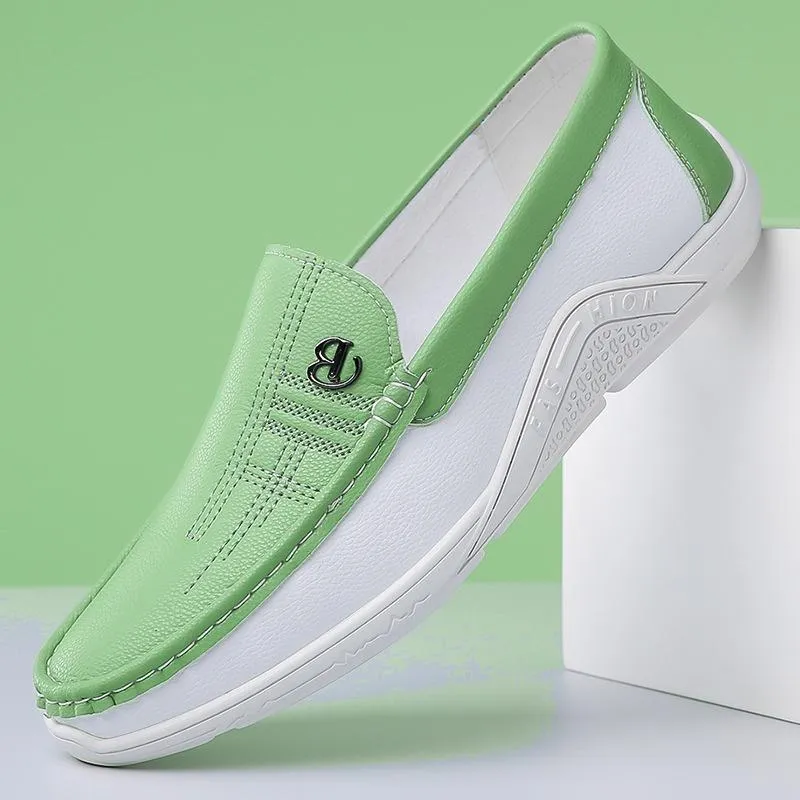 Stylish summer macaron loafers