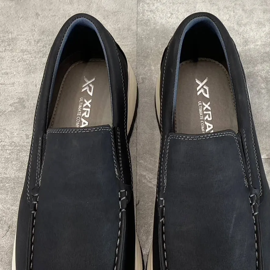XRAY FOOTWEAR Men's Black Faux-Leather Berlin Slip-On Loafers SZ 12